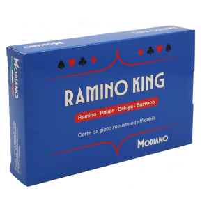Carte da gioco ramino king  in plastica - 54 carte x 2