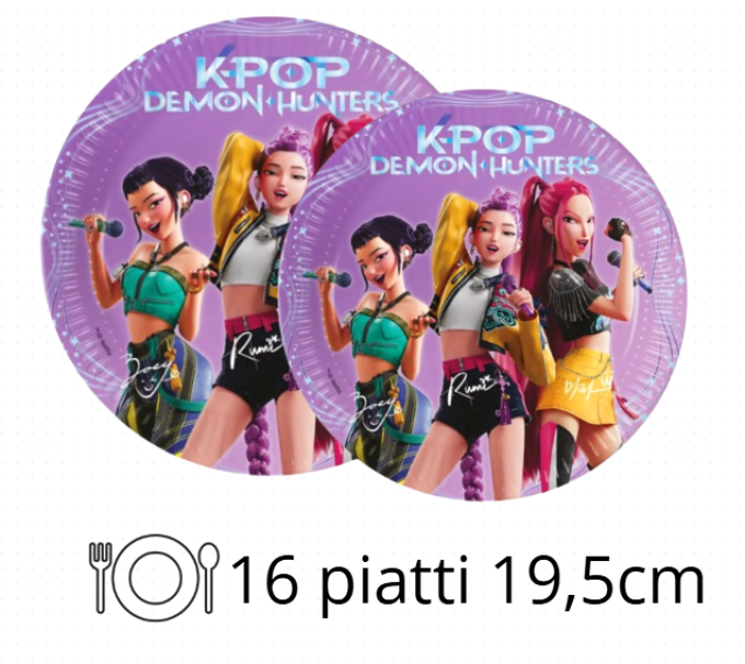 Kit Compleanno Tavola K-Pop Demon Hunters