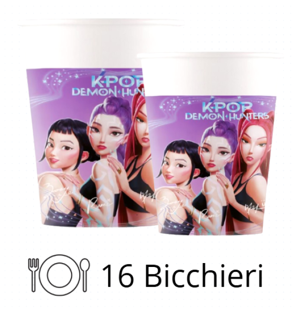 Kit Compleanno Tavola K-Pop Demon Hunters