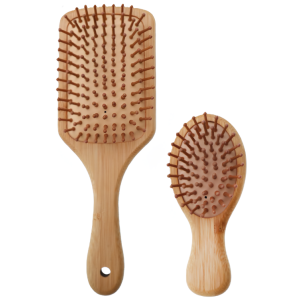 Set spazzole per capelli in bambù, spazzole districa nodi, hair brush