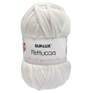 Fettuccia bianca 200g colore 02, filato per borse, fettuccia spessa 2,5cm x 60m