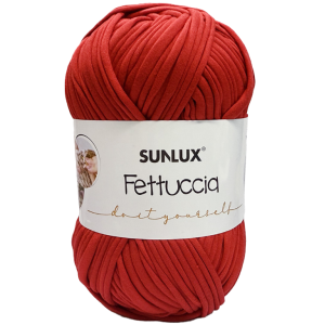 Fettuccia rossa 200g colore 03, filato rosso per borse, fettuccia spessa 2,5cm x 60m
