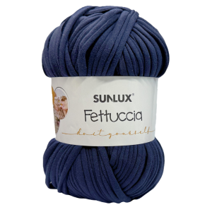 Fettuccia blu navy 200g, filato blu per borse, fettuccia spessa 2,5cm x 60m