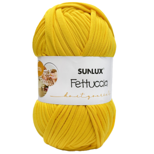 Fettuccia gialla 200g colore 20, filato giallo per borse, fettuccia spessa 2,5cm x 60m