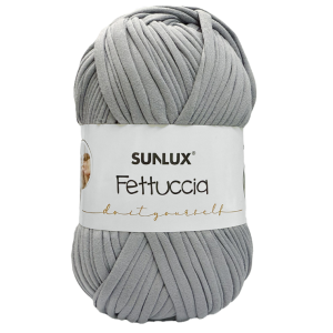 Fettuccia grigio chiaro 200g colore 44, filato grigio chiaro per borse, fettuccia spessa 2,5cm x 60m