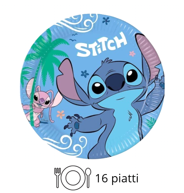 Kit Compleanno Tavola Stitch 16 Persone