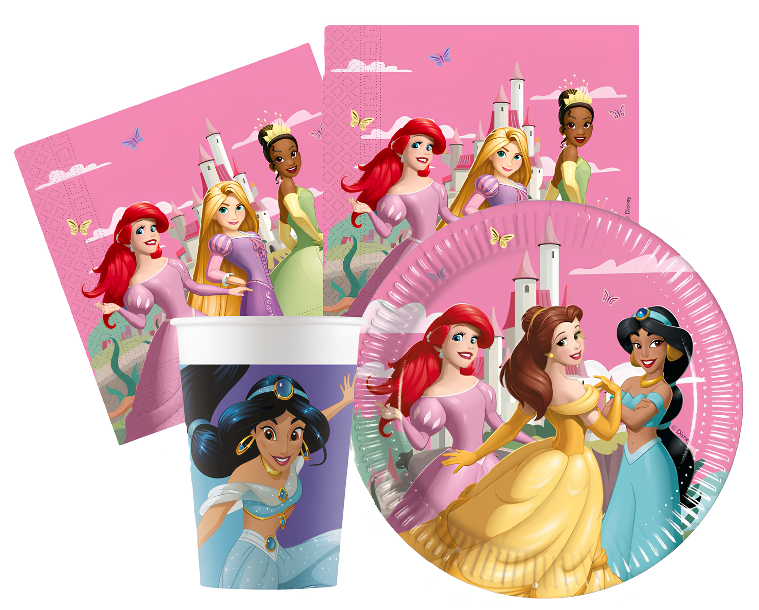 Kit Compleanno Tavola Principesse 16 Persone