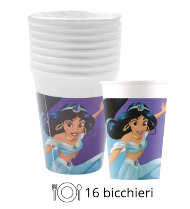 Kit Compleanno Tavola Principesse 16 Persone