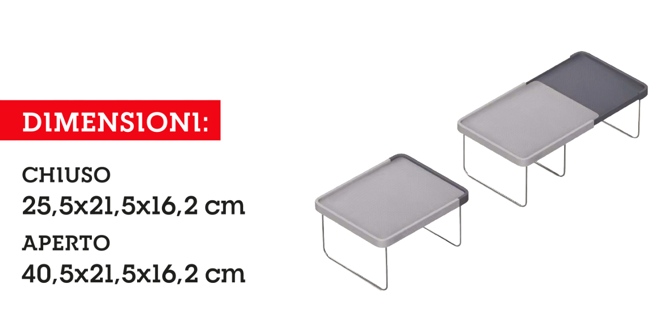 Ripiano Salvaspazio per Cucina