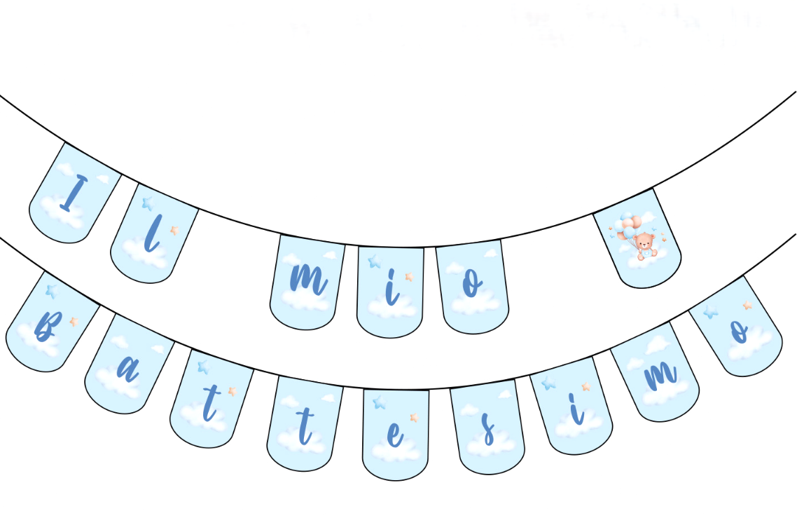 Festone Il Mio Battesimo Bambino