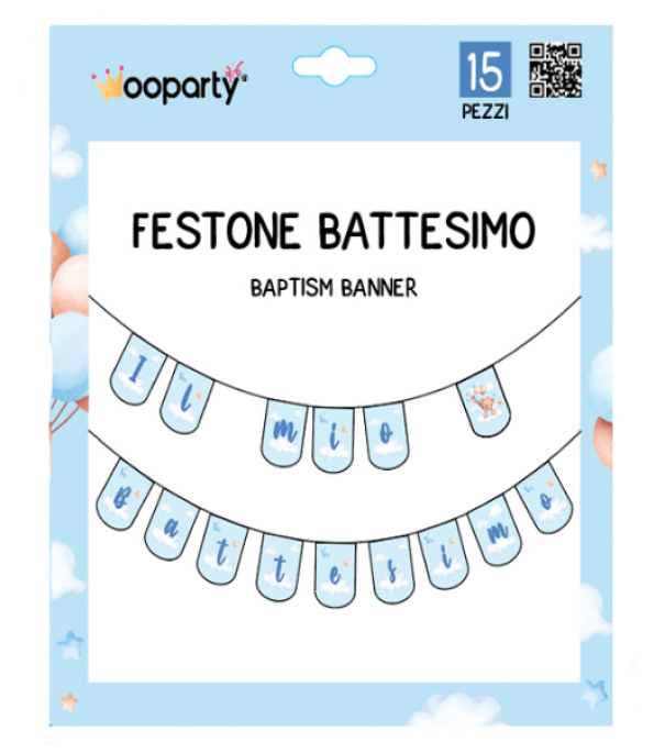 Festone Il Mio Battesimo Bambino
