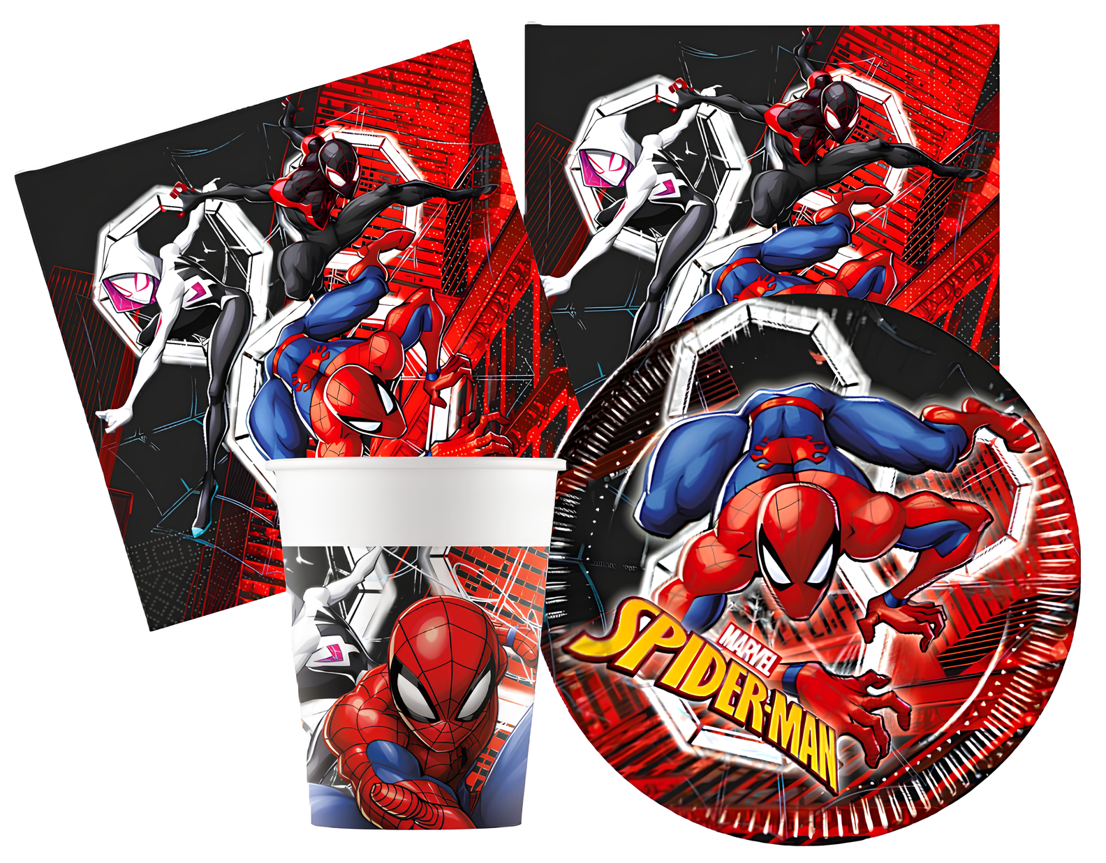 Kit Compleanno Tavola Spiderman 16 Persone