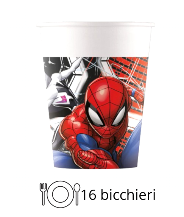 Kit Compleanno Tavola Spiderman 16 Persone