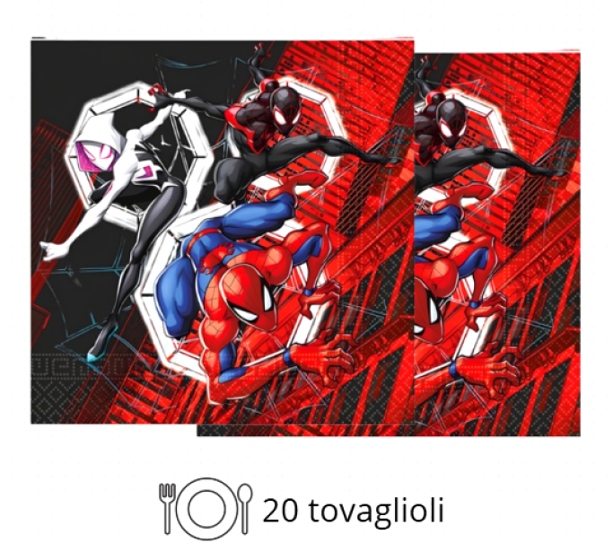 Kit Compleanno Tavola Spiderman 16 Persone