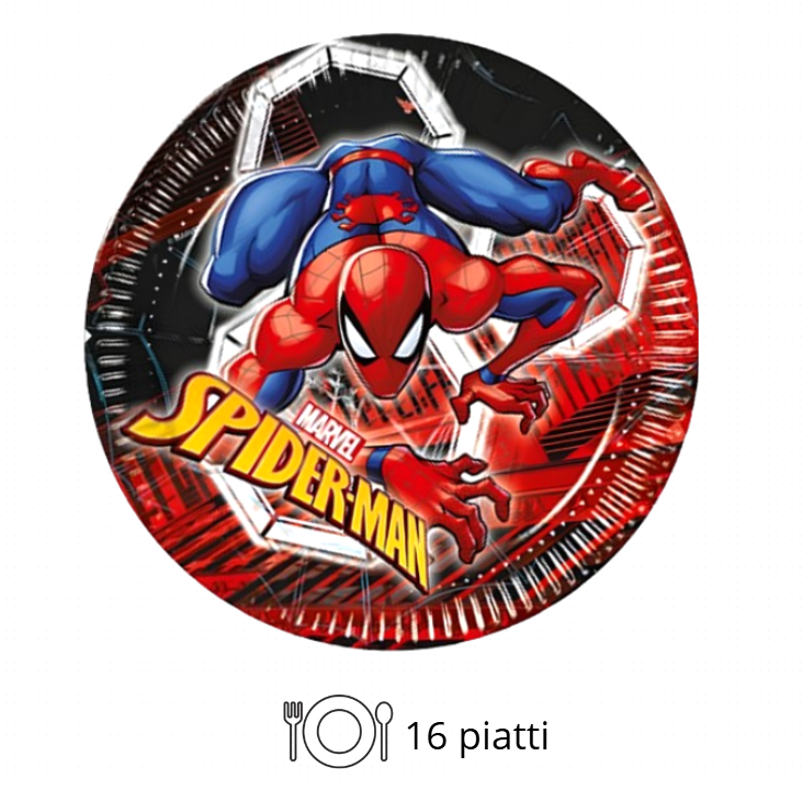 Kit Compleanno Tavola Spiderman 16 Persone