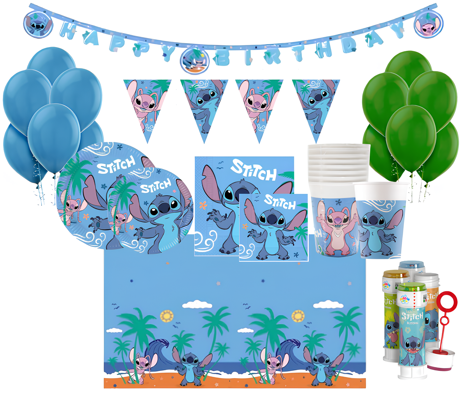 Kit Compleanno Stitch per 24 Persone