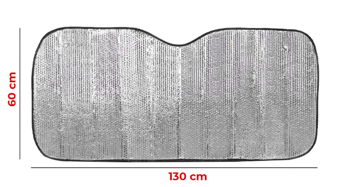 Parasole Termico 130x60cm Pieghevole