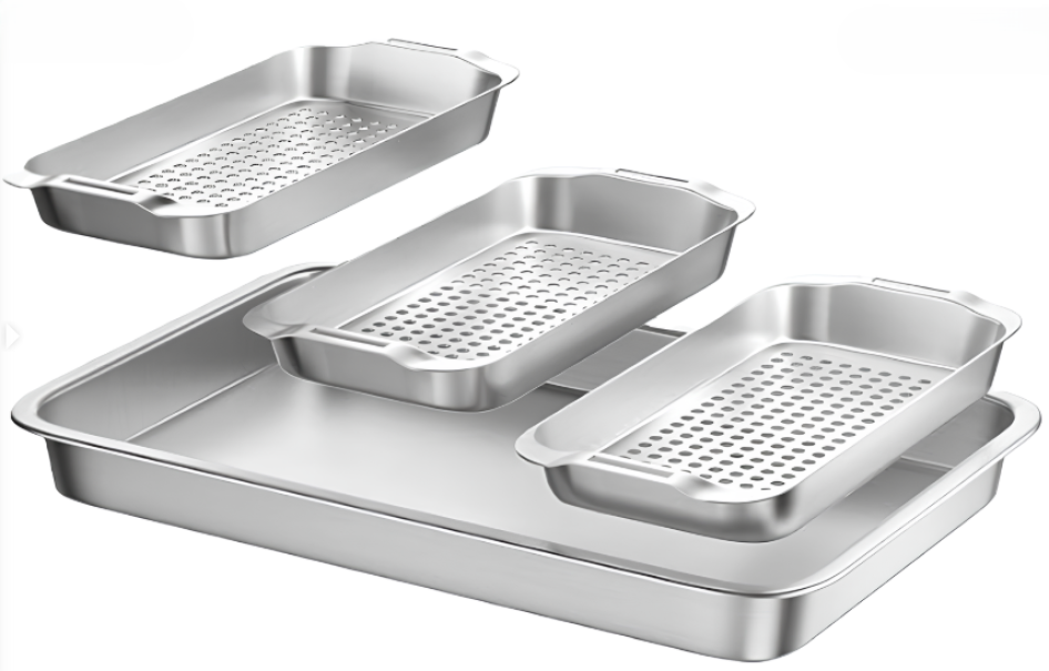 Set Teglie Barbecue in Acciaio