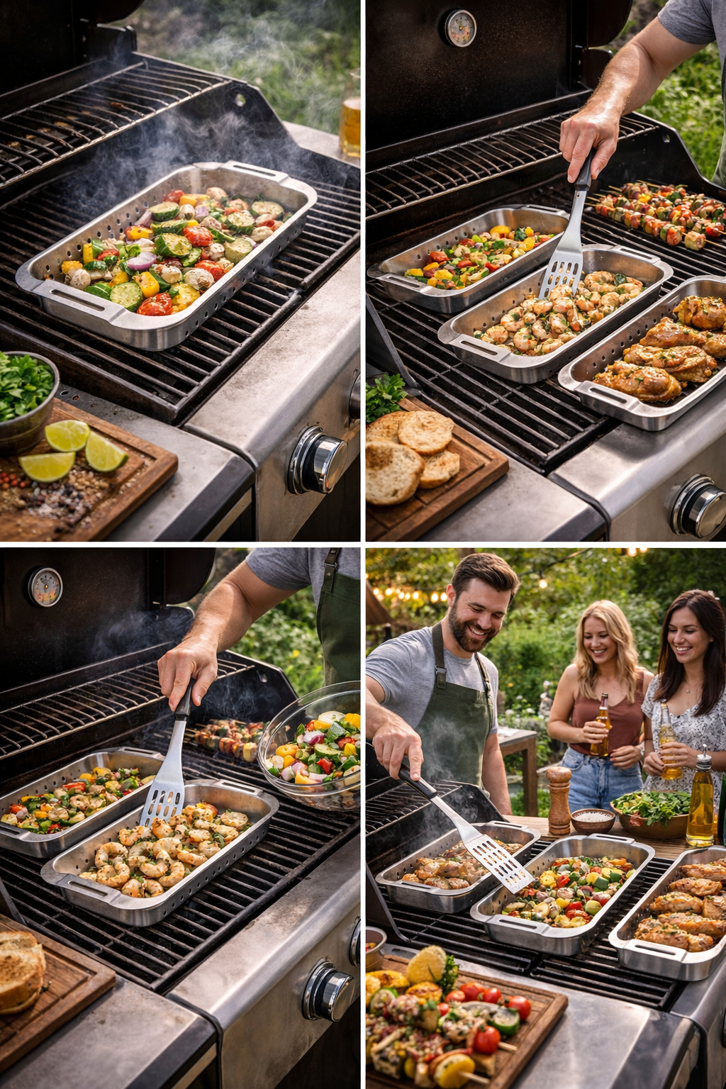 Set Teglie Barbecue in Acciaio