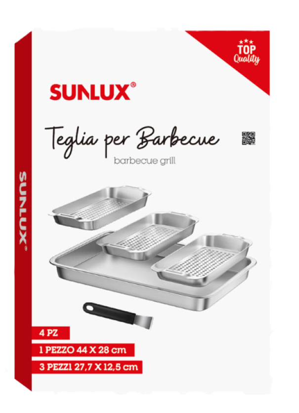 Set Teglie Barbecue in Acciaio