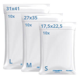 Buste per spedizioni 30 pezzi s/m/l, sacchetti polyself in plastica autoadesive, spedizioni vinted e ecommerce