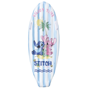 Tavola da surf gonfiabile stitch 114x46cm, gonfiabili bambini 3-10 anni stitch, ideale per mare e piscina