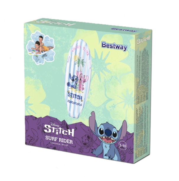 Tavola da Surf Gonfiabile Stitch 114x46cm