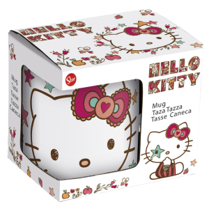 Tazza hello kitty in ceramica 375ml - mug per colazione 11oz per bambini