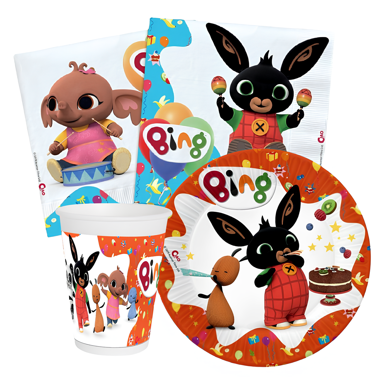 Kit Compleanno Tavola Bing 16 persone