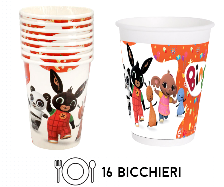 Kit Compleanno Tavola Bing 16 persone