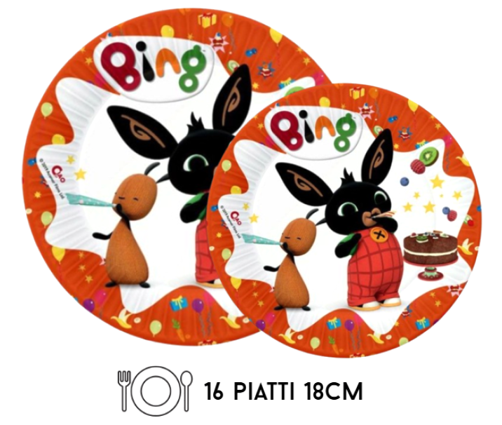 Kit Compleanno Tavola Bing 16 persone