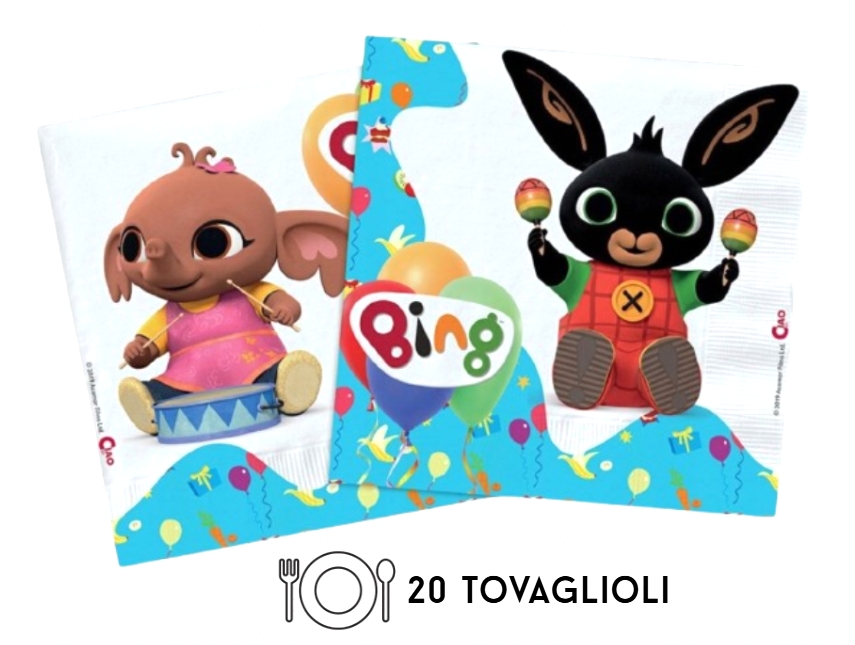 Kit Compleanno Tavola Bing 16 persone