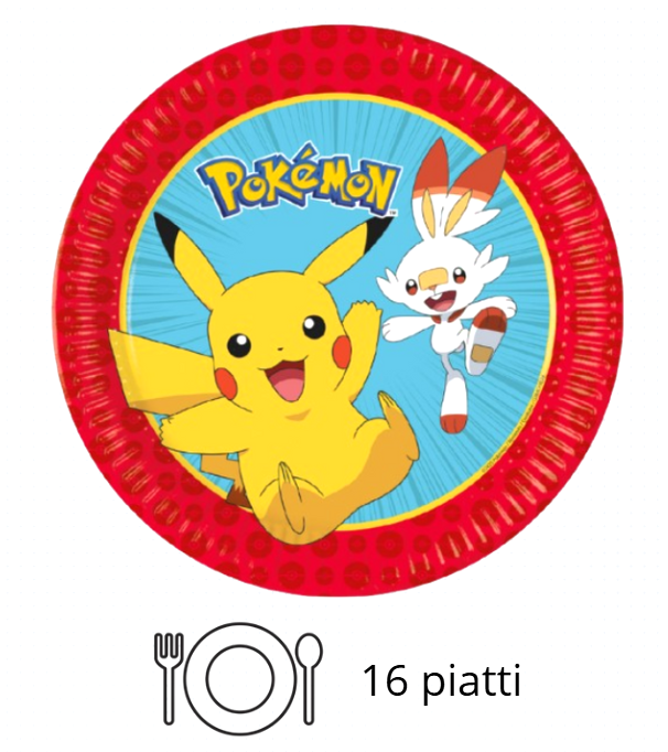 Kit Compleanno Tavola Pokemon 16 persone