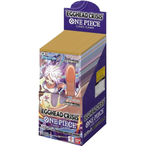 Box one piece card game eb-04 egghead crisis box da 24 bustine originali  – 6 carte per pacchetto – trading card game collezionabili