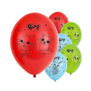 Palloncini bing in lattice, confezione da 8, decorazioni per compleanno a tema bing