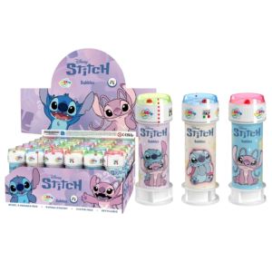 Bolle di sapone stitch rosa 60ml, confezione da 36 bolle, accessori per festa a tema stitch