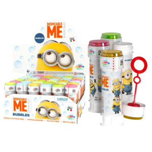 Bolle di sapone cattivissimo me 60ml, confezione da 36 bolle, accessori per festa a tema