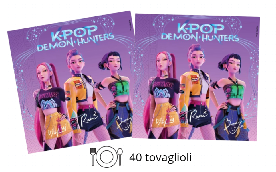 kit-compleanno-tavola-k-Pop-demon-hunters-04 Kit Compleanno Tavola K-Pop Demon Hunters 24 persone