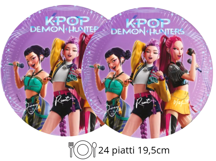 kit-compleanno-tavola-k-Pop-demon-hunters-05 Kit Compleanno Tavola K-Pop Demon Hunters 24 persone