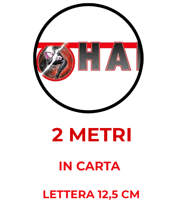 Festone in Carta Spiderman