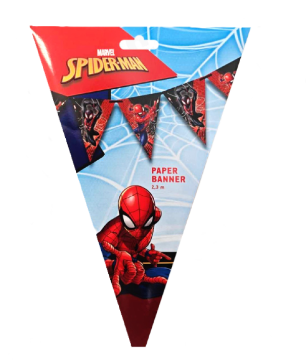 festone-bandierine-spiderman-03 Festone Bandierine Spiderman