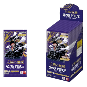 Box carte one piece op-10 royal bloodline japan, box 24 pacchetti da 6 carte, carte da gioco collezionabili