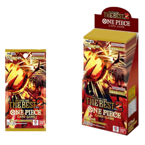 Box carte one piece prb02 the best vol. 2 japan, box 10 pacchetti da 10 carte, carte da gioco collezionabili