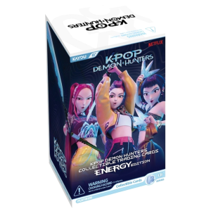 Box carte k-pop demon hunters energy, box 12 pacchetti da 8 carte, carte da gioco collezionabili