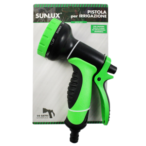 Pistola per irrigazione giardino a 10 getti, con chiusura e impugnatura anatomica, accessori per giardinaggio