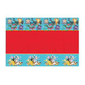 Tovaglia pokemon in pvc 120x180cm, decorazioni da tavola compleanno a tem pokemon