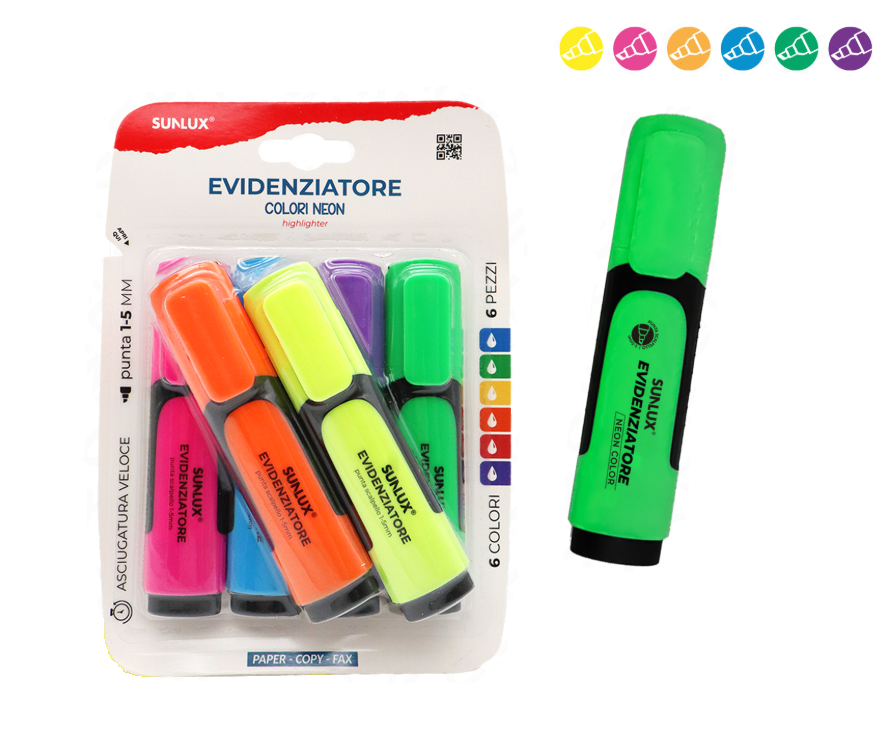 Evidenziatori punta 1-5mm colori neon 6 pezzi evidenziatori-punta-1-5mm-colori-neon-6-pezzi-01