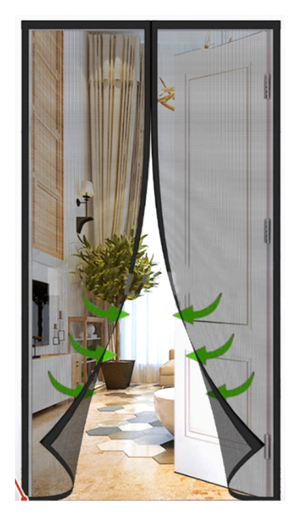 Zanzariera Magnetica Nera 100x220cm