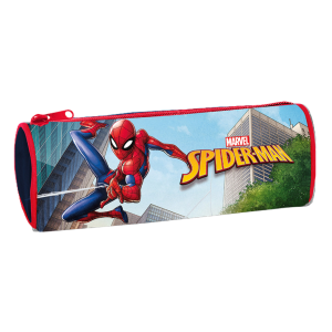 Astuccio tombolino spiderman, portapenne con cerniera 23x8cm, accessori scuola bambino