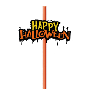 Cannucce in carta halloween, confezione da 12, decorazione festa a tema halloween